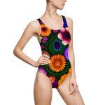 🌿🌺 "The Green Thumb one piece Swimsuit" - Bloom on the Beach! 🌺🌿