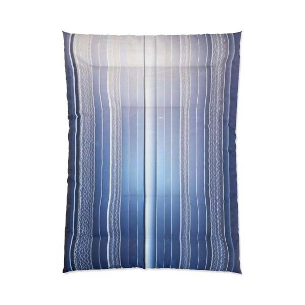 🌃 Lyrical Lines - Large Comfy Comforter 🎶 Drift into Dreams with the Symphony of the City!