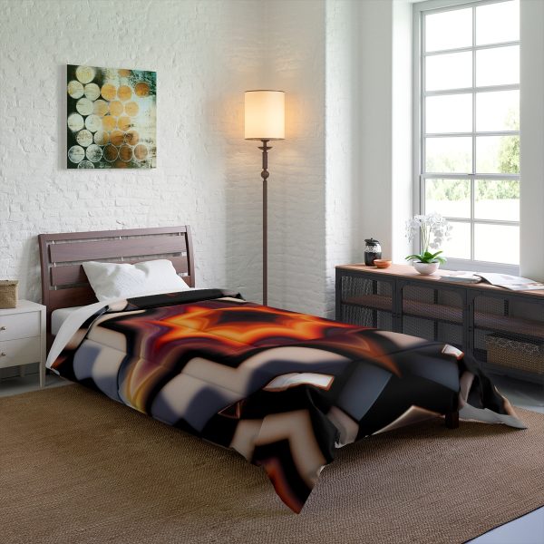 Metro Matrix 🌃 Large Comfy Comforter