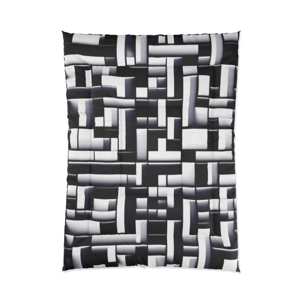 Geometry Glitz 🎨 Large Comfy Comforter 🛌