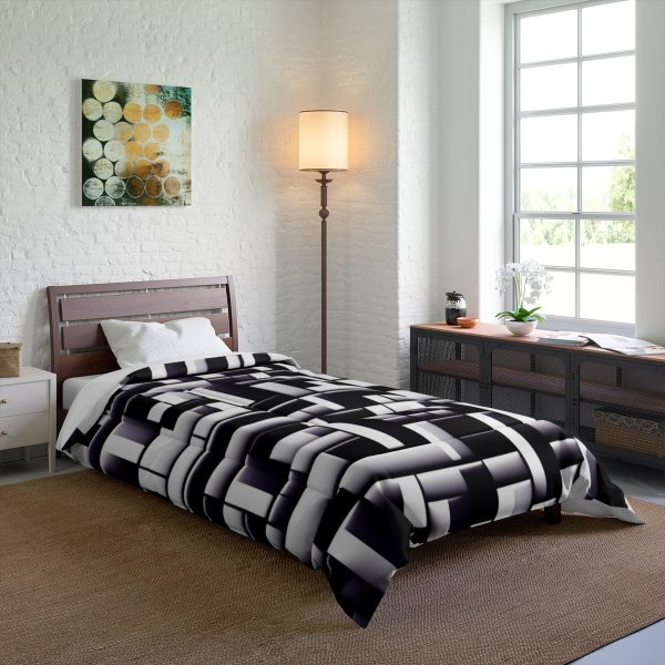 Geometry Glitz 🎨 Large Comfy Comforter 🛌