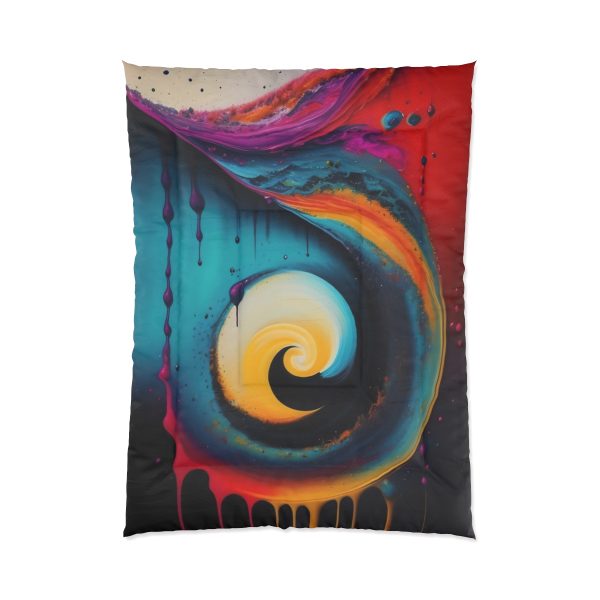 🔶 Bauhaus Bliss - Large Comfy Comforter 🎨 Geometry Embraces Glamour