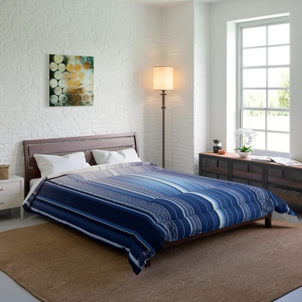 🌃 Lyrical Lines - Large Comfy Comforter 🎶 Drift into Dreams with the Symphony of the City!
