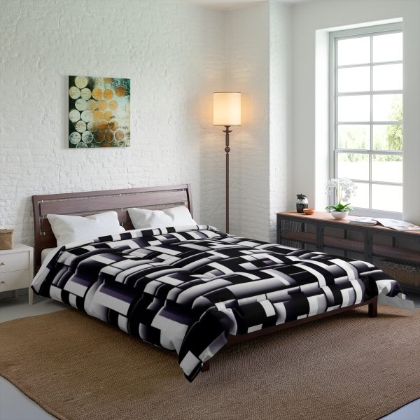Geometry Glitz 🎨 Large Comfy Comforter 🛌