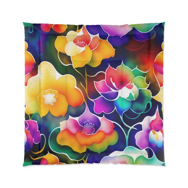 Blossom Bliss 🌸 Large Comfy Comforter 🛏️ Sleep in a Symphony of Blooms