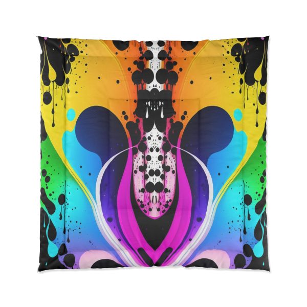 Graffiti Groove 🌃 Large Comfy Comforter 🎨 Wrap Yourself in the Cozy Canvas