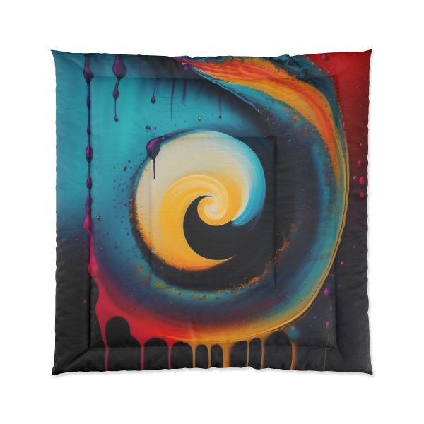 🔶 Bauhaus Bliss - Large Comfy Comforter 🎨 Geometry Embraces Glamour