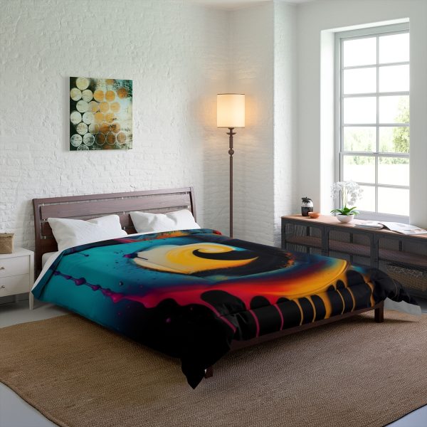 🔶 Bauhaus Bliss - Large Comfy Comforter 🎨 Geometry Embraces Glamour
