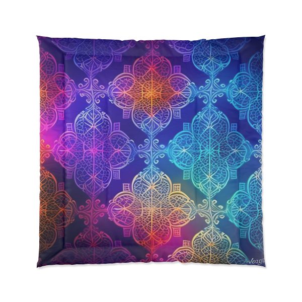 Retro Radiance - Large Comfy Comforter🕺💃 Step into the Vibrant, Nostalgic Symphony