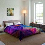 Retro Radiance - Large Comfy Comforter🕺💃 Step into the Vibrant, Nostalgic Symphony