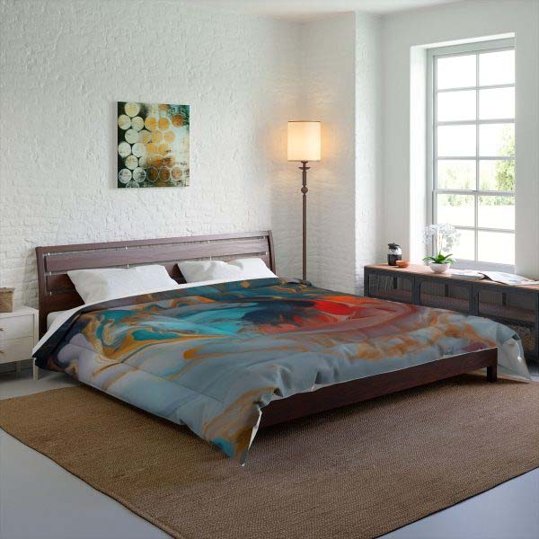 Street Art Symphony 🌃 Large Comfy Comforter 🎨