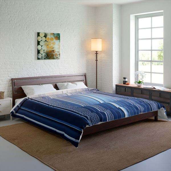 🌃 Lyrical Lines - Large Comfy Comforter 🎶 Drift into Dreams with the Symphony of the City!