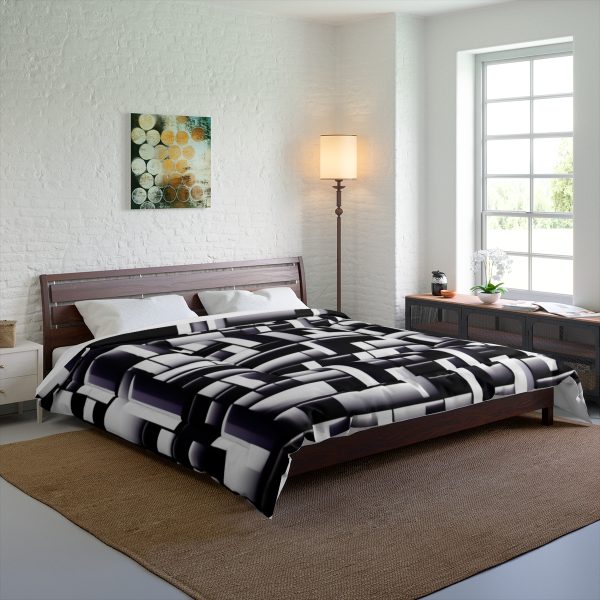 Geometry Glitz 🎨 Large Comfy Comforter 🛌