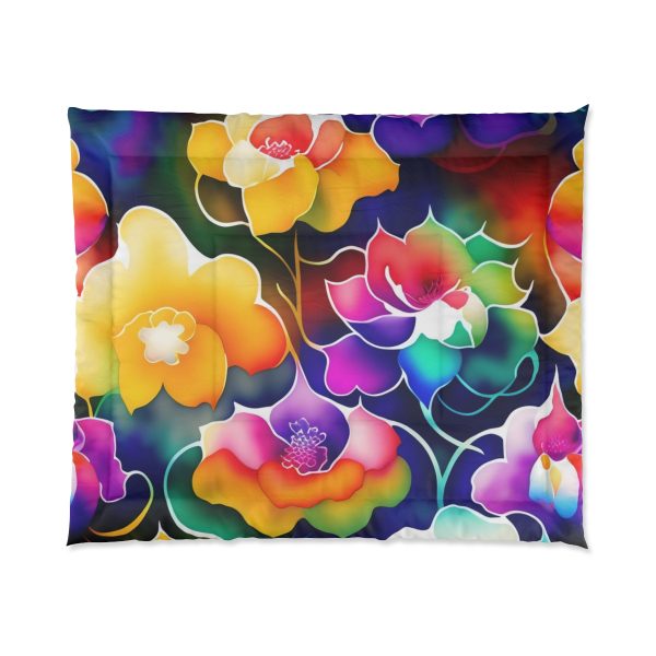 Blossom Bliss 🌸 Large Comfy Comforter 🛏️ Sleep in a Symphony of Blooms