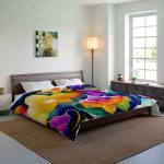 Blossom Bliss 🌸 Large Comfy Comforter 🛏️ Sleep in a Symphony of Blooms