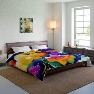 Blossom Bliss 🌸 Large Comfy Comforter 🛏️ Sleep in a Symphony of Blooms
