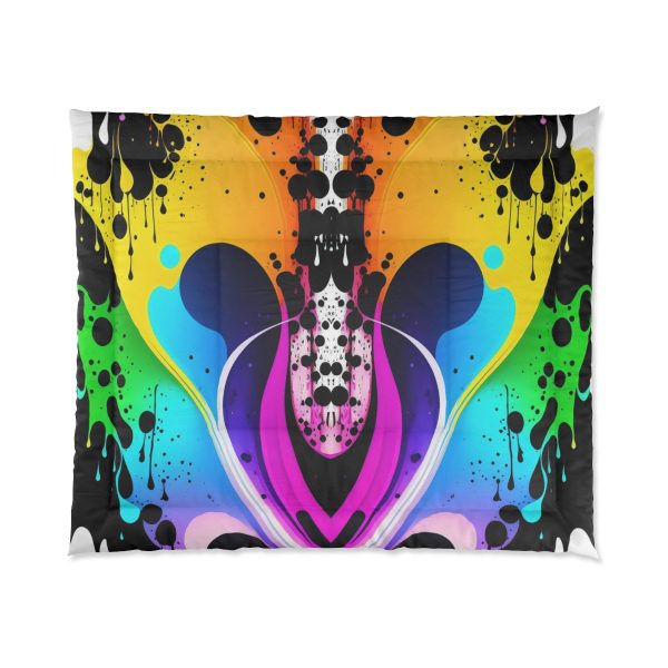 Graffiti Groove 🌃 Large Comfy Comforter 🎨 Wrap Yourself in the Cozy Canvas