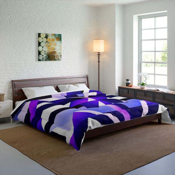 Bauhaus Bliss 🎨 Large Comfy Comforter 🔶