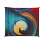 🔶 Bauhaus Bliss - Large Comfy Comforter 🎨 Geometry Embraces Glamour