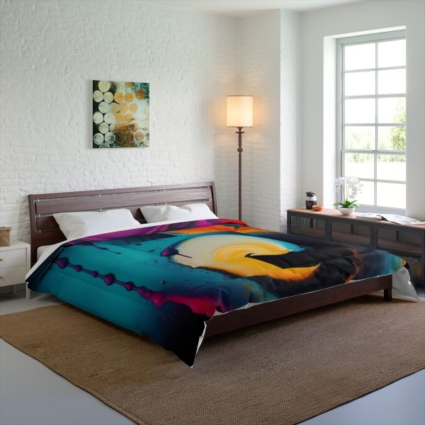 🔶 Bauhaus Bliss - Large Comfy Comforter 🎨 Geometry Embraces Glamour