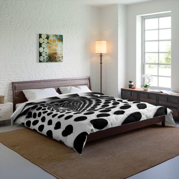 Monochrome Magic 🏁 Large Comfy Comforter 🎱 Where Shadows Dance with Light