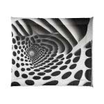 Monochrome Magic 🏁 Large Comfy Comforter 🎱 Where Shadows Dance with Light