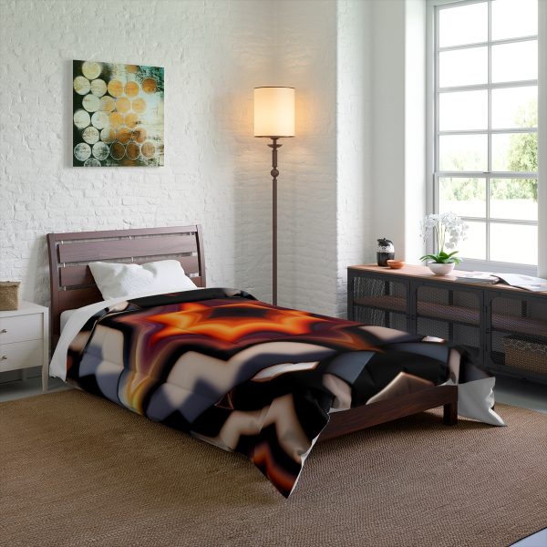 Metro Matrix 🌃 Large Comfy Comforter