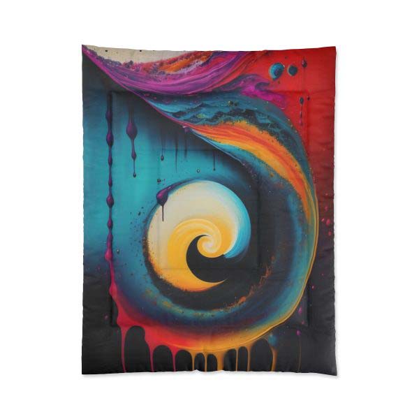 🔶 Bauhaus Bliss - Large Comfy Comforter 🎨 Geometry Embraces Glamour