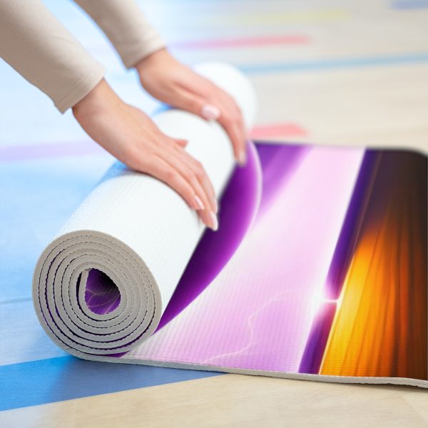 SoulSprout™ Moonlit Lotus 🧘‍♀️ Foam Yoga Mat 🌺