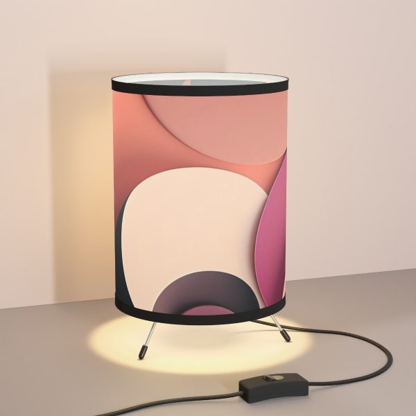 WeLoveLamp™ Retro Vibes Half-Tone Tripod Lamp: Illuminate Your Space with Nostalgic Elegance!
