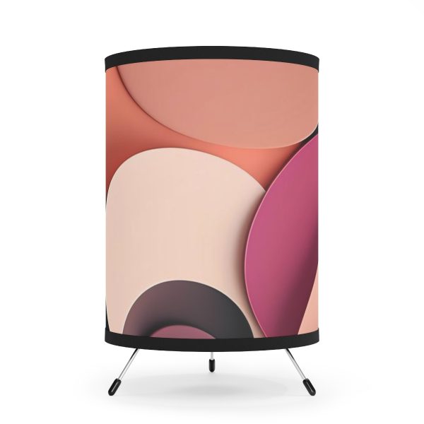 WeLoveLamp™ Retro Vibes Half-Tone Tripod Lamp: Illuminate Your Space with Nostalgic Elegance!