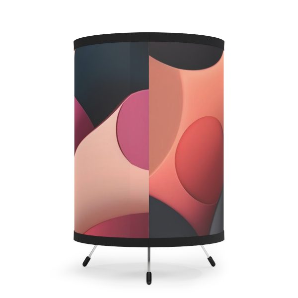WeLoveLamp™ Retro Vibes Half-Tone Tripod Lamp: Illuminate Your Space with Nostalgic Elegance!