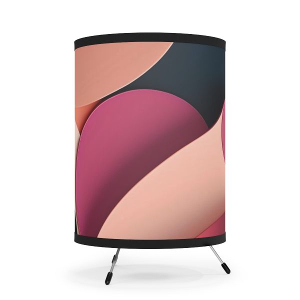 WeLoveLamp™ Retro Vibes Half-Tone Tripod Lamp: Illuminate Your Space with Nostalgic Elegance!