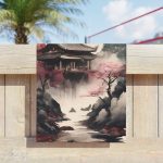 Bask in the Serene Splendor of the Sakura Zen Poolside Towel