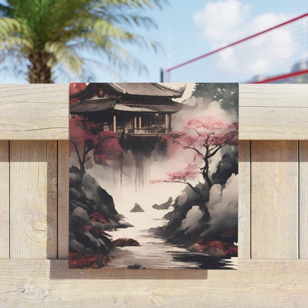 Bask in the Serene Splendor of the Sakura Zen Poolside Towel