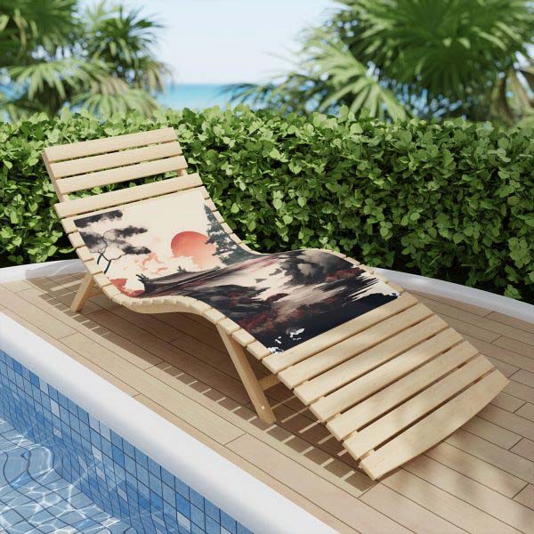 Bask in the Serene Splendor of the Sakura Zen Poolside Towel