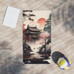 Bask in the Serene Splendor of the Sakura Zen Poolside Towel