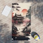 Bask in the Serene Splendor of the Sakura Zen Poolside Towel