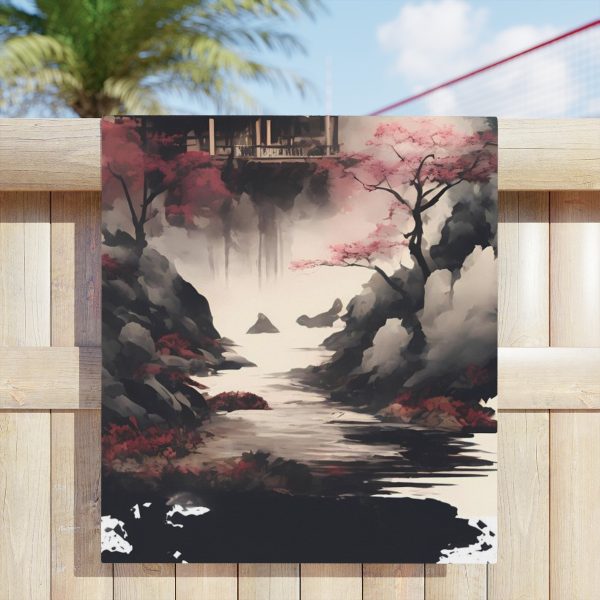Bask in the Serene Splendor of the Sakura Zen Poolside Towel