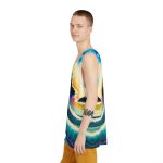 Artistic Fusion 🌊 Tsunami Wave Fusion Tank Top!