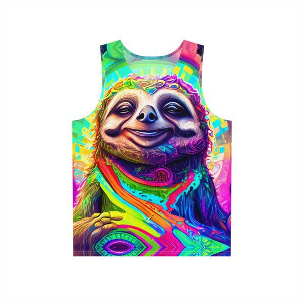 Psychedelic Sloth Tank Top ✌️ Get Ready for a Trippy Adventure with Our Psychedelic Sloth!