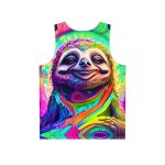 Psychedelic Sloth Tank Top ✌️ Get Ready for a Trippy Adventure with Our Psychedelic Sloth!