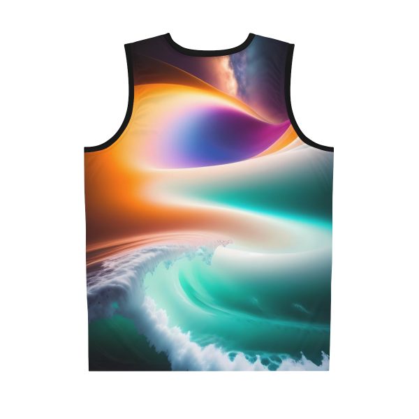 Solar Tide Men's Tank Top - Ride the Waves of Cosmic Color