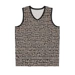 Maze Craze Men's Jersey Tank Top - Navigate the Labyrinth of Style and Adventure