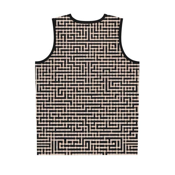 Maze Craze Men's Jersey Tank Top - Navigate the Labyrinth of Style and Adventure