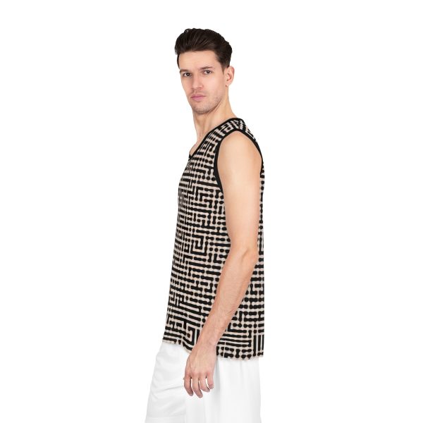 Maze Craze Men's Jersey Tank Top - Navigate the Labyrinth of Style and Adventure