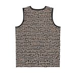 Maze Craze Men's Jersey Tank Top - Navigate the Labyrinth of Style and Adventure