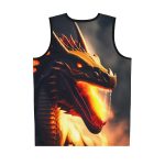 Last of the Dragonfire B-Ball Jersey Tank - Ignite the Court with Unmatched Ferocity
