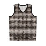 Maze Craze Men's Jersey Tank Top - Navigate the Labyrinth of Style and Adventure