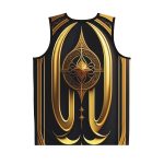 Pharaoh's Gold Men's Jersey Tank Top - Manfest Your Inner King with Regal Style